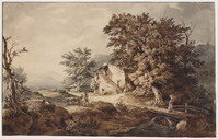 TvB T 443
<br/>
Italiaans landschap
<br/>
<em>Huysmans, Constantinus Cornelis (1810-1886)</em>
